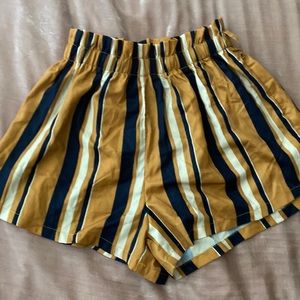 shein striped shorts